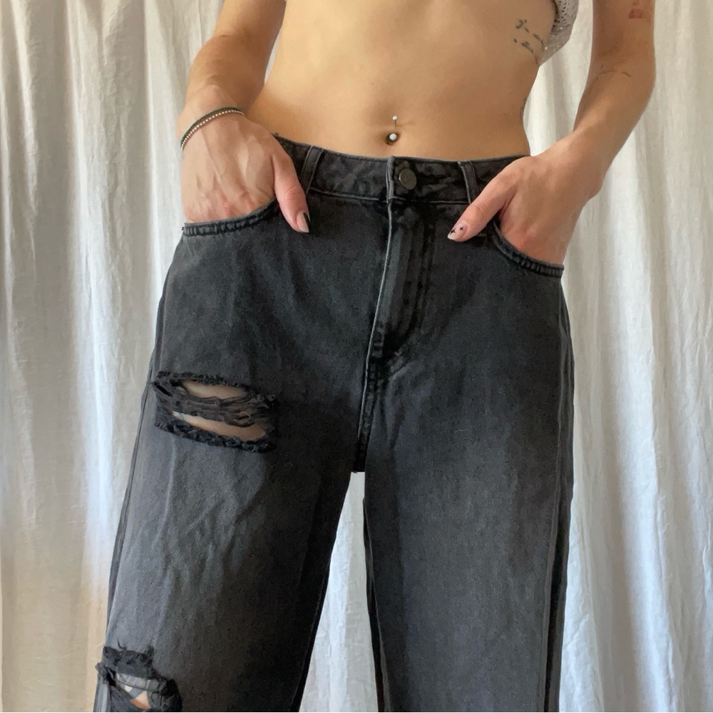 Forever 21 Premium Charcoal Denim Pants